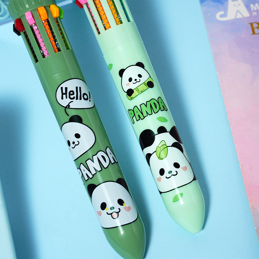  panda-themed 10-color gel pen