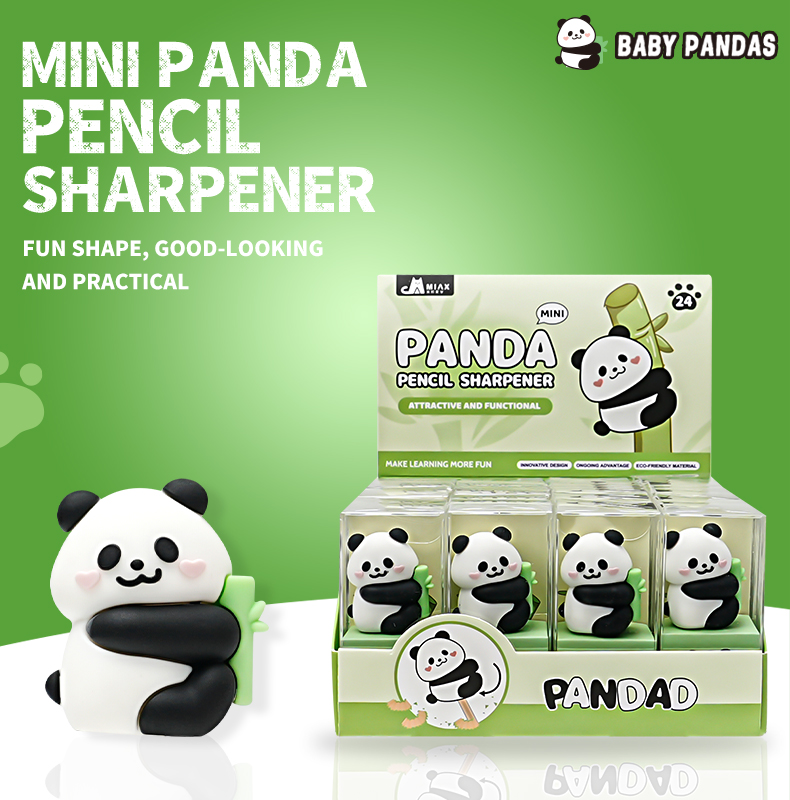  panda-shaped pencil sharpener 