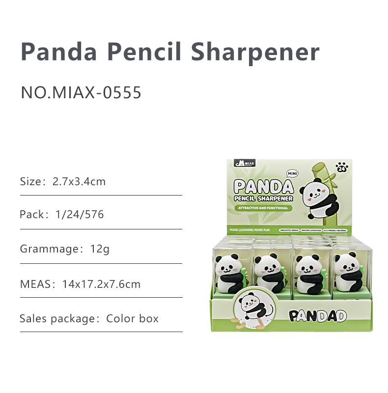  panda-shaped pencil sharpener 