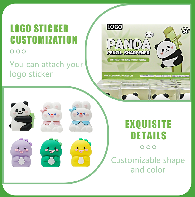 panda-shaped pencil sharpener 