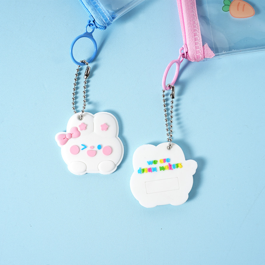 Rabbit-Themed Stationery Set: Pen, Correction Tape, Pencil Sharpener, Glue Stick