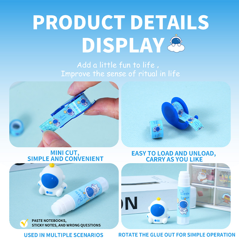 Astronaut Solid Glue Mini Tape Anti-Clogging Kit