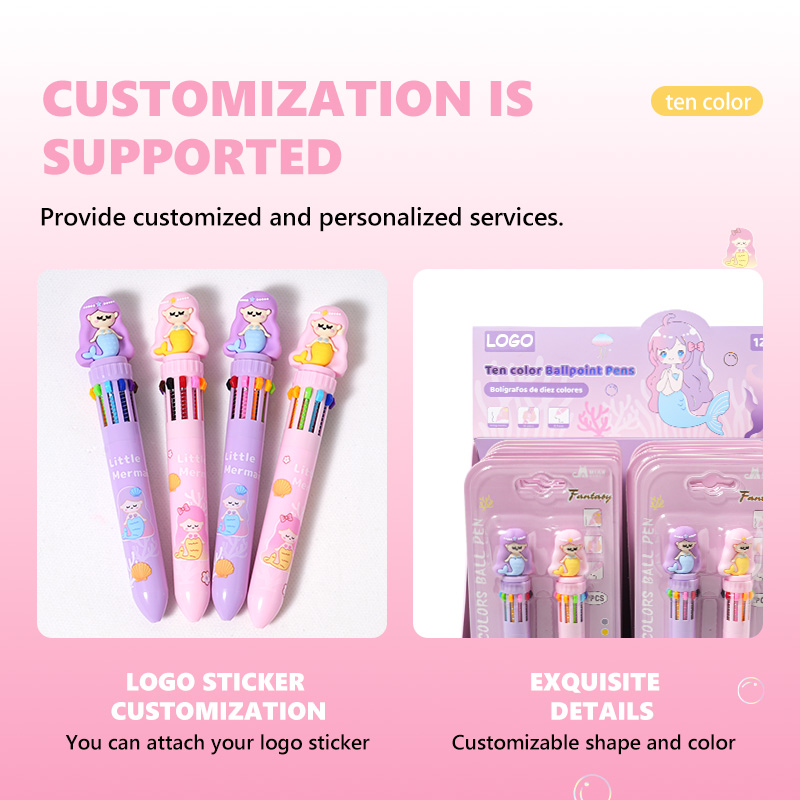 Ten-color pen for mermaids, in a two-pack set