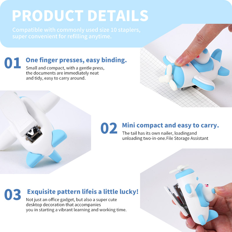 Airplane figurine stapler