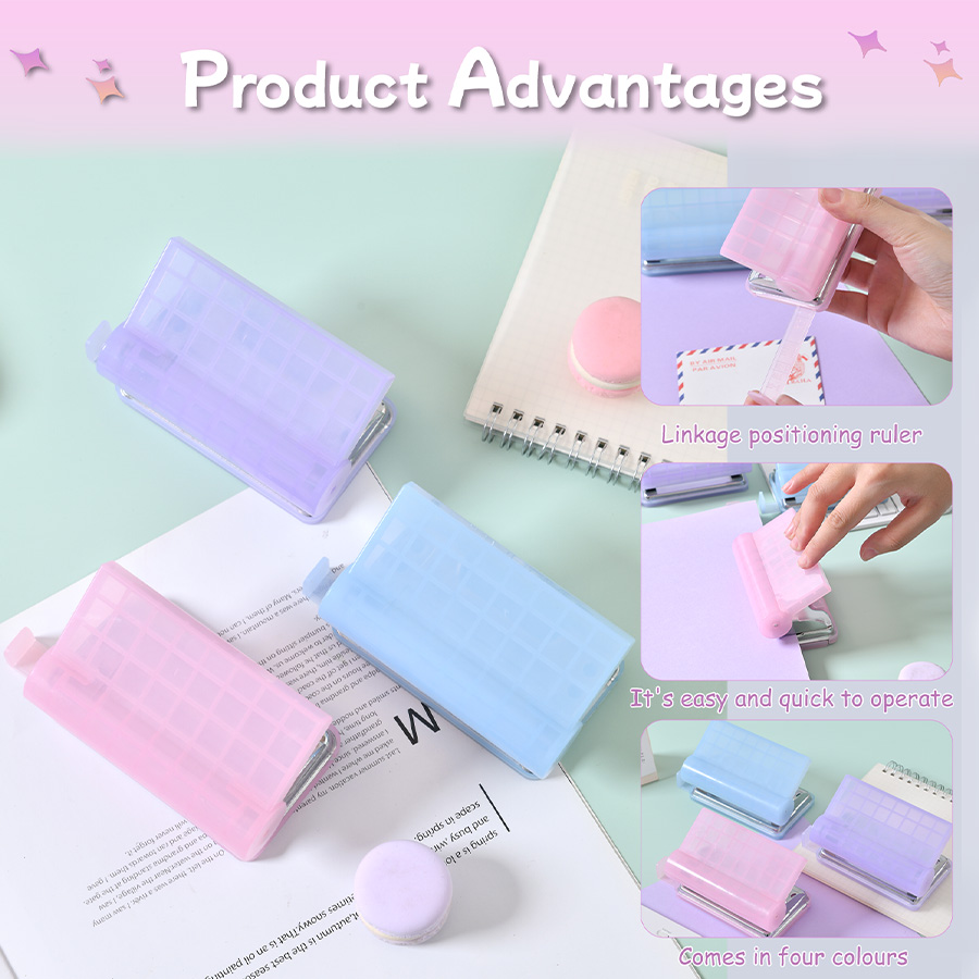 Jade Color Two-Hole Office Punch