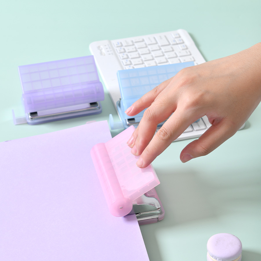 Jade Color Two-Hole Office Punch