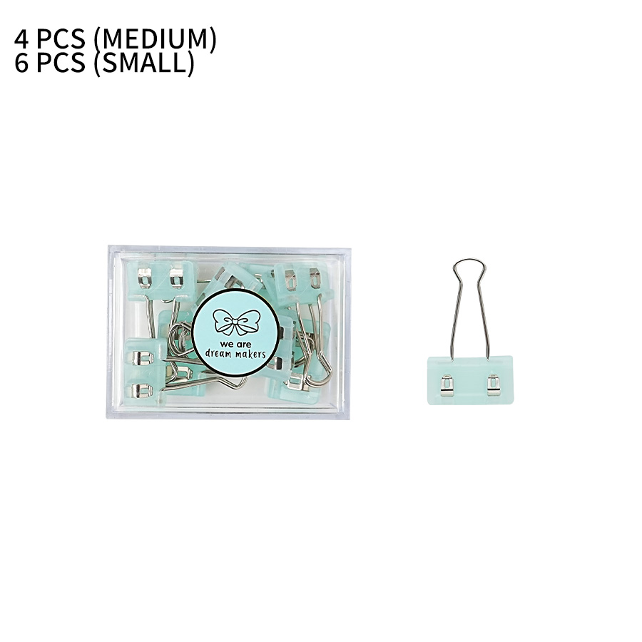 Binder Clips - Jade-Toned Office Series