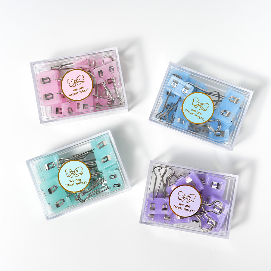 Binder Clips - Jade-Toned Office Series