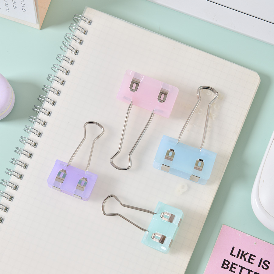 Jade Color Tail Clips - Anti-Slip Grip for Thick Paper Stacks