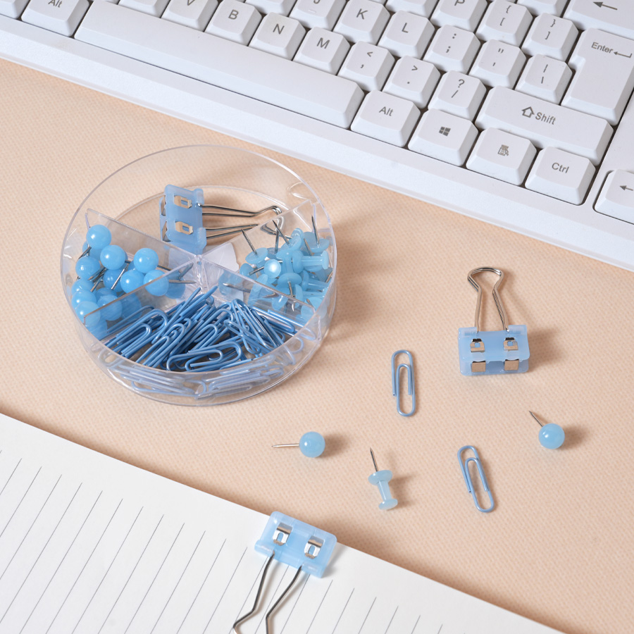 Jade Color Office Essential Set: Stapler, Tape Holder, Scissors & Staple Remover