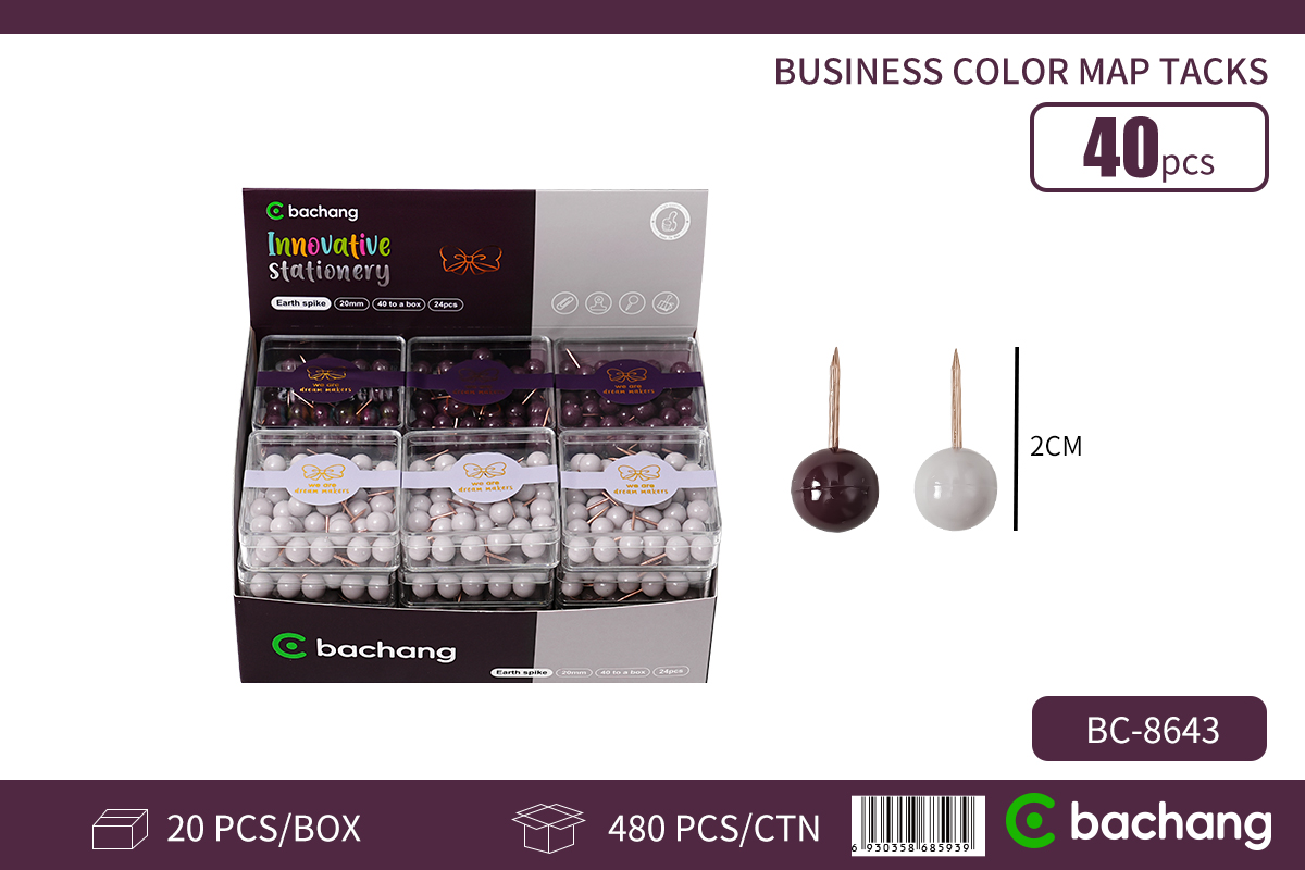 Acrylic flat box business color earth nail （40 pieces）