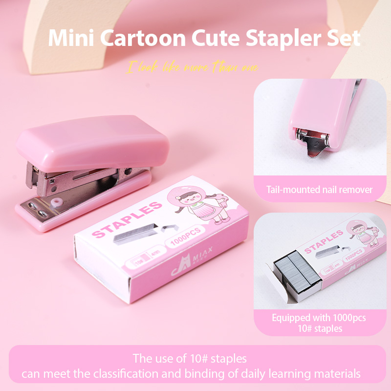 White peach figurine, solid glue figurine, stapler set kit