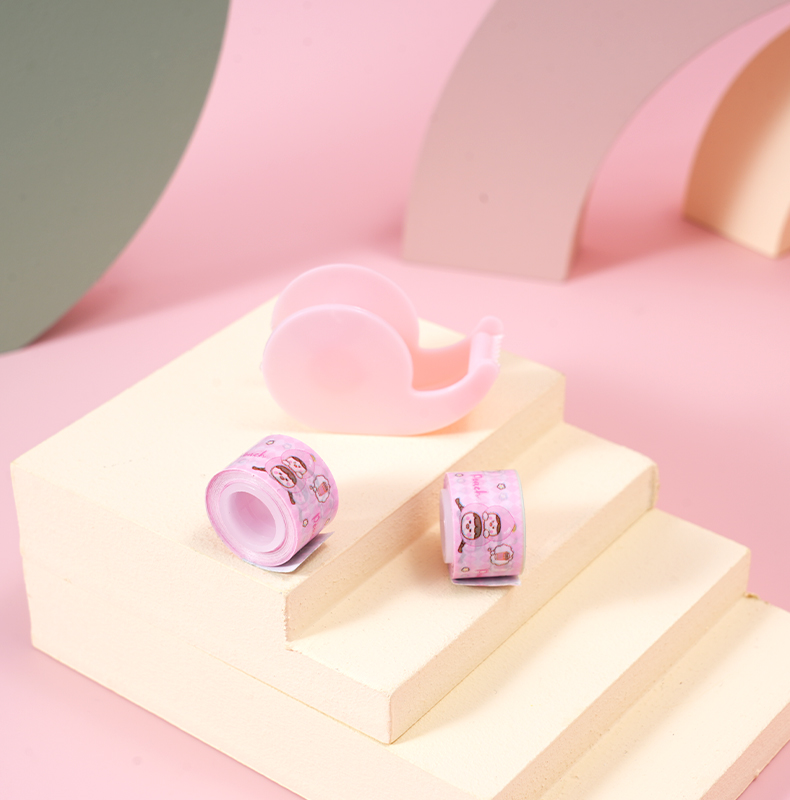 White peach solid glue mini tape adhesive card set