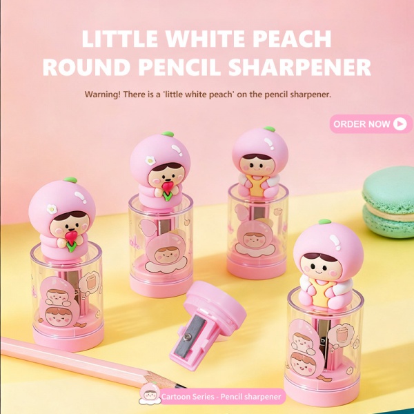 White peach round paper cutter