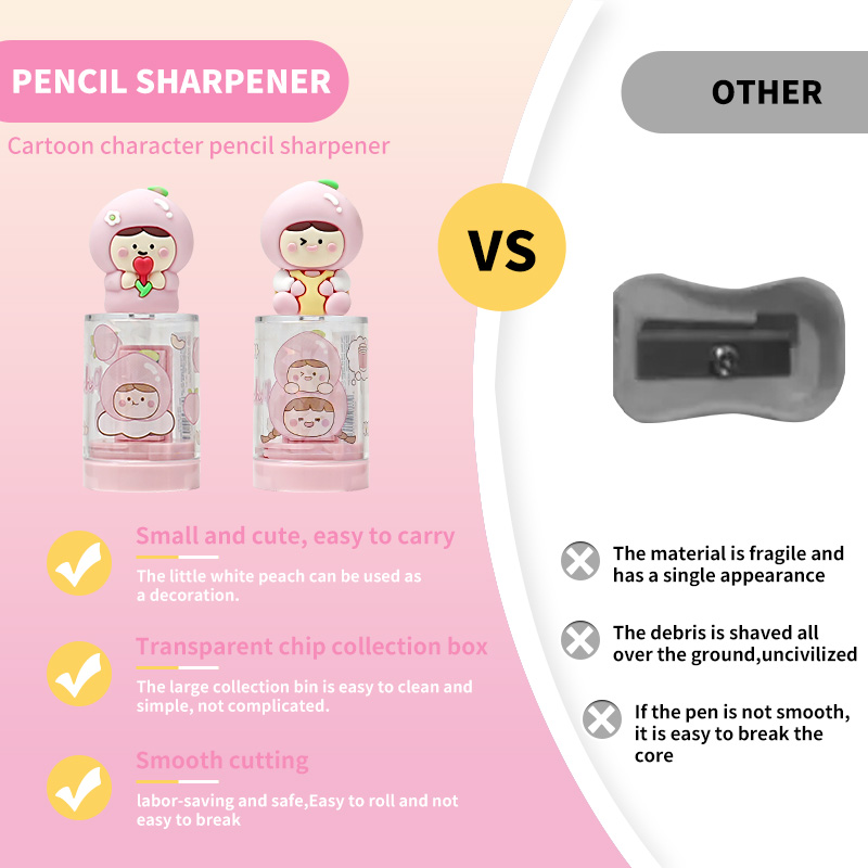 White peach round paper cutter