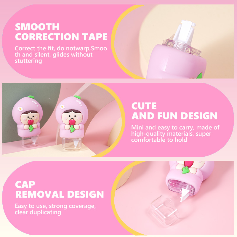 White peach correction tape