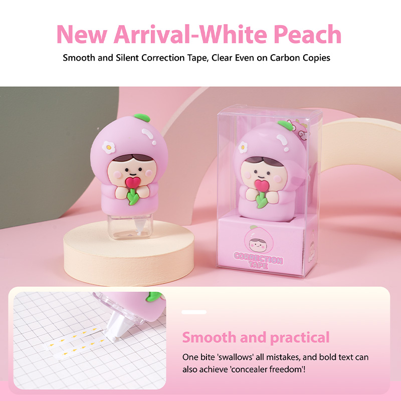 White peach correction tape