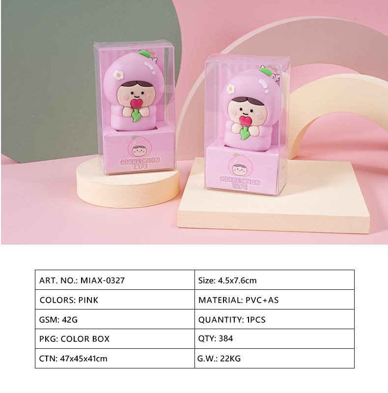 White peach correction tape