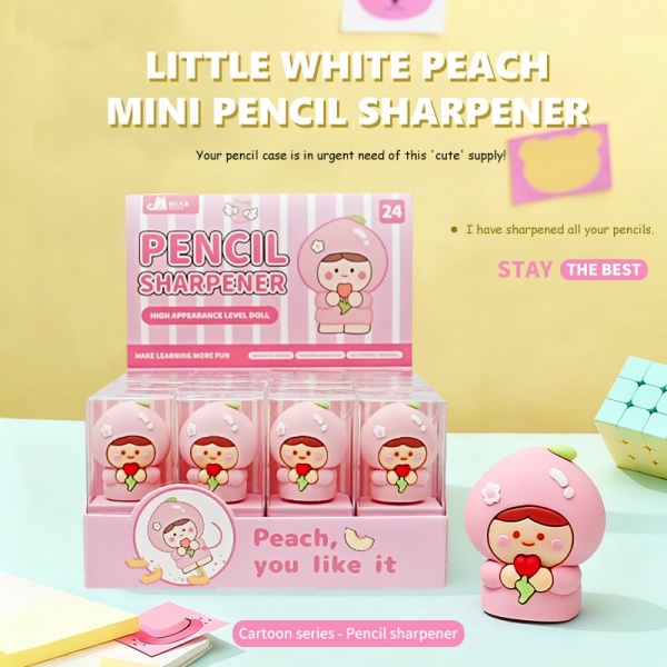 Mini White Peach Styling Pencil