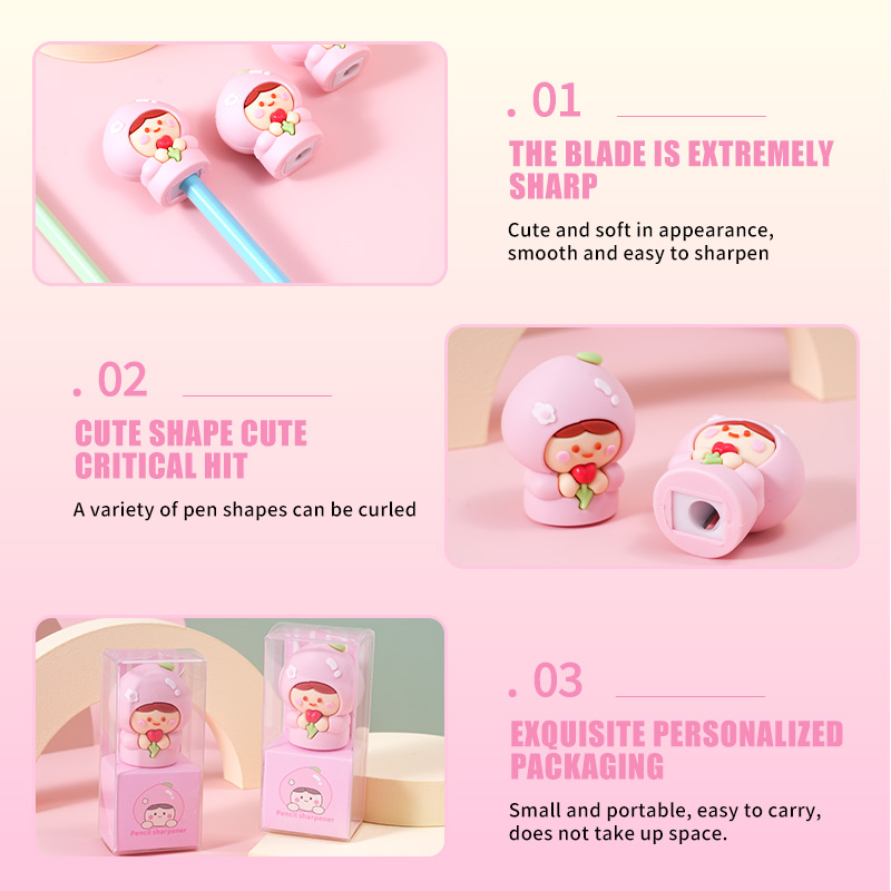 Mini White Peach Styling Pencil