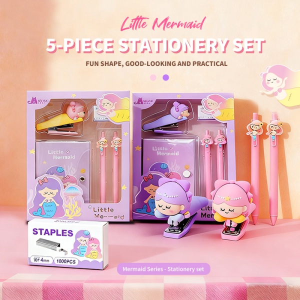 Mermaid Stapler Stationery Set