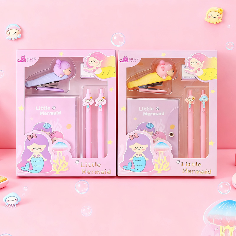 Mermaid Stapler Stationery Set