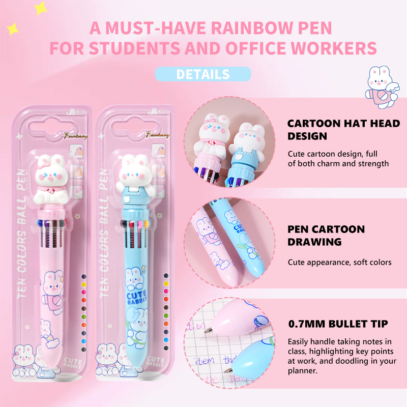 Colorful cartoon pens