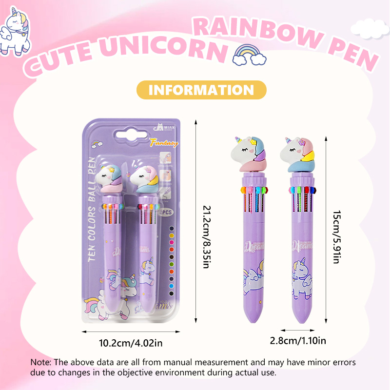 Colorful cartoon pens