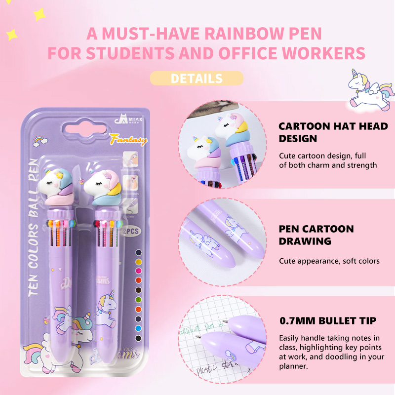 Colorful cartoon pens