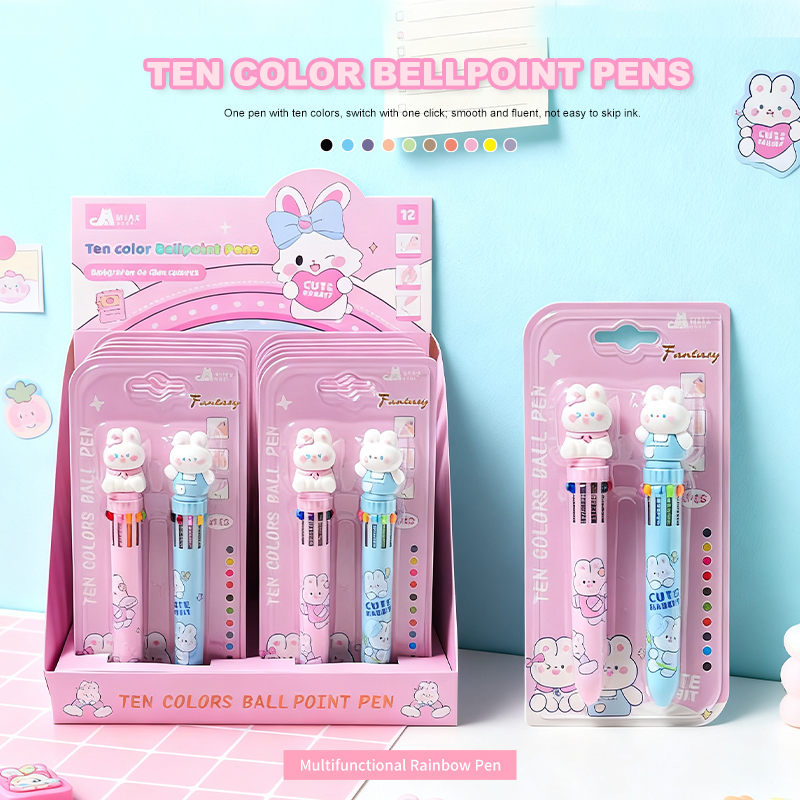 Colorful cartoon pens
