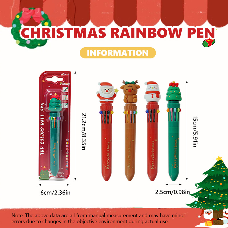 Christmas series ten-color pens