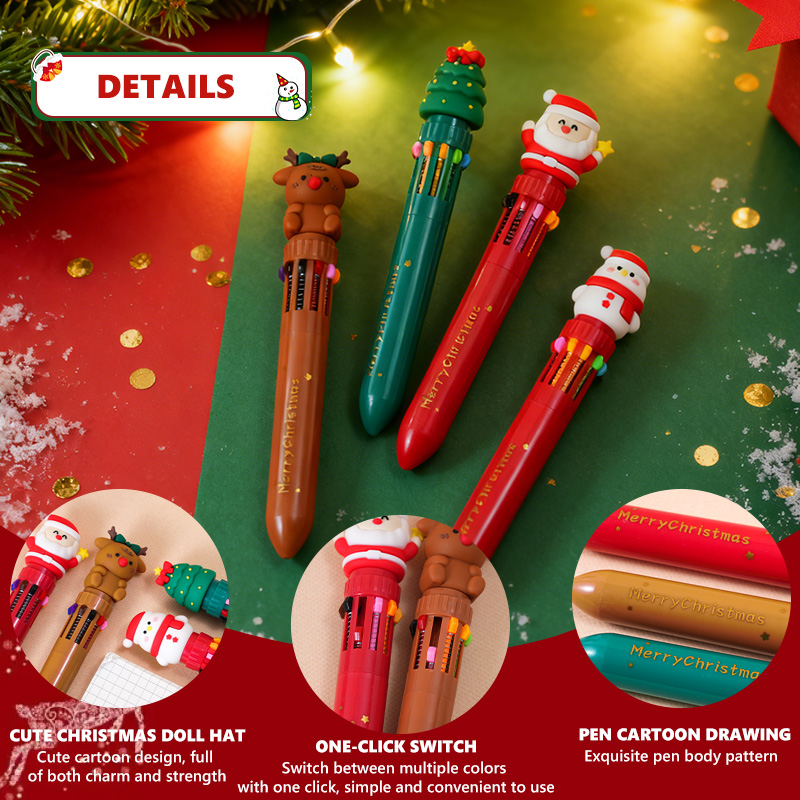 Christmas series ten-color pens