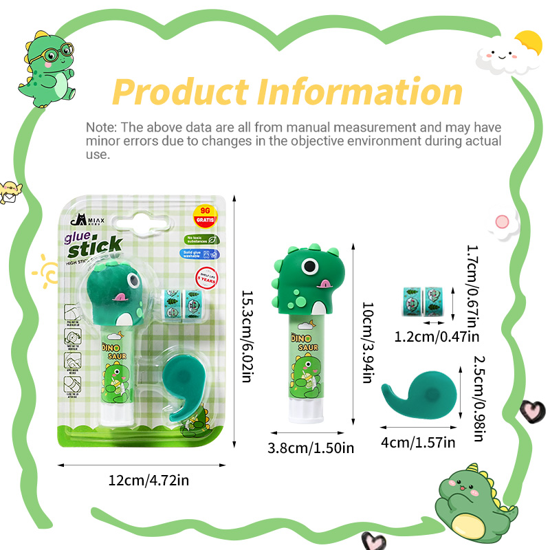 Dinosaur Glue Stick Set