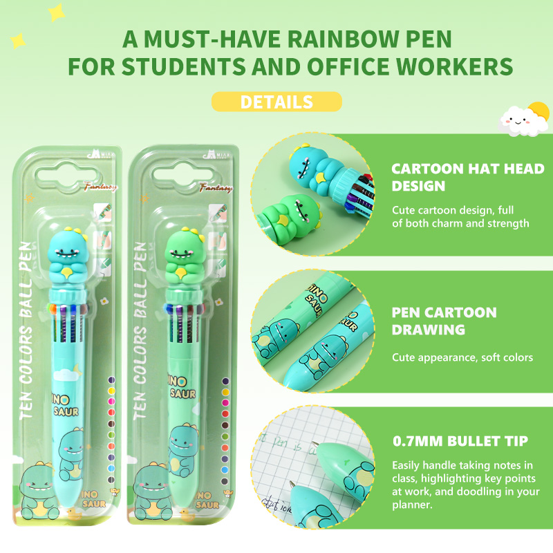 Dinosaur Ten Color Pen