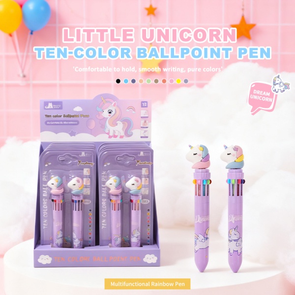 Unicorn Ten Color Pen