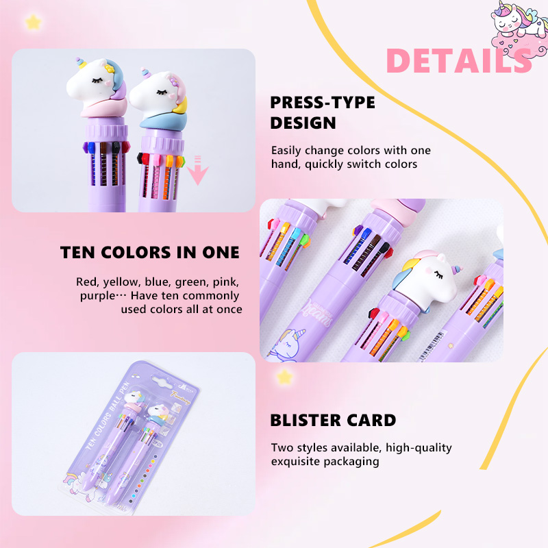 Unicorn Ten Color Pen