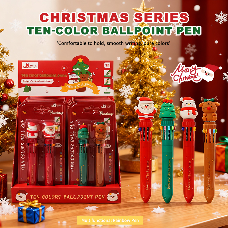 Christmas ten color pen
