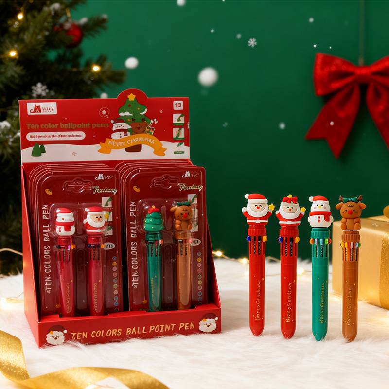 Christmas ten color pen