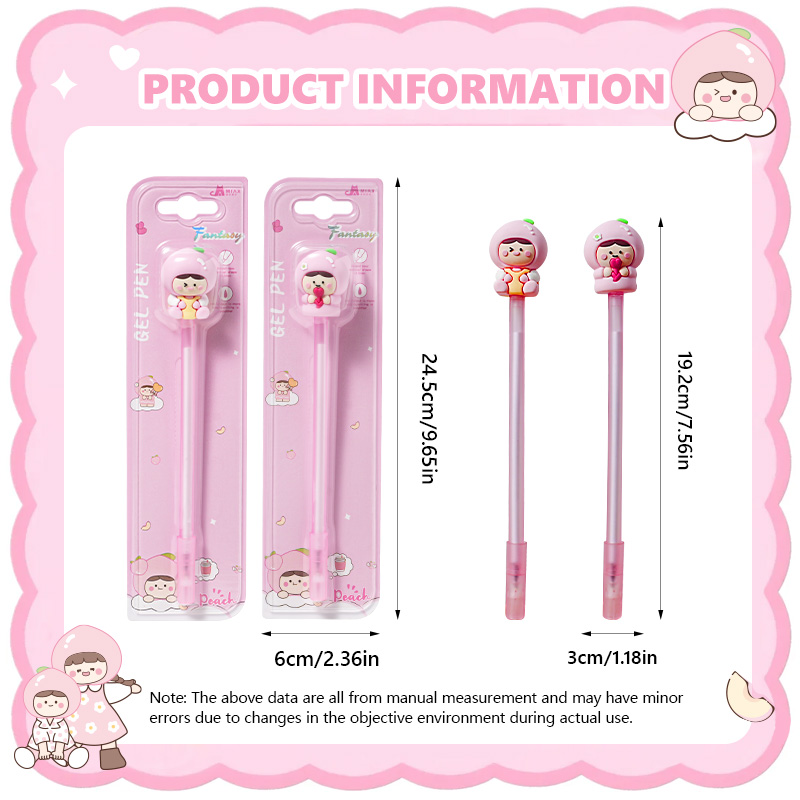 Peach-colored gel pen