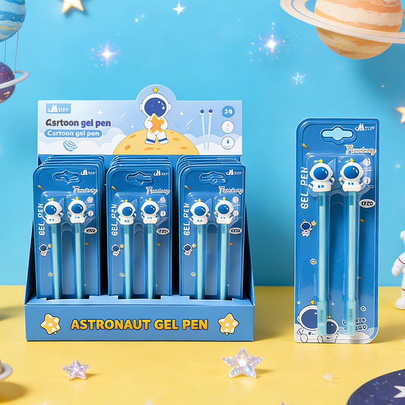 Pulpen Gel Ganda Kartu Hisap Astronaut