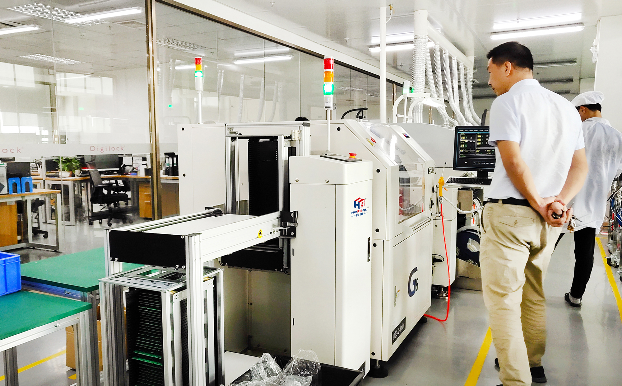 合瑞科技全自动上板机smt料框式送料机