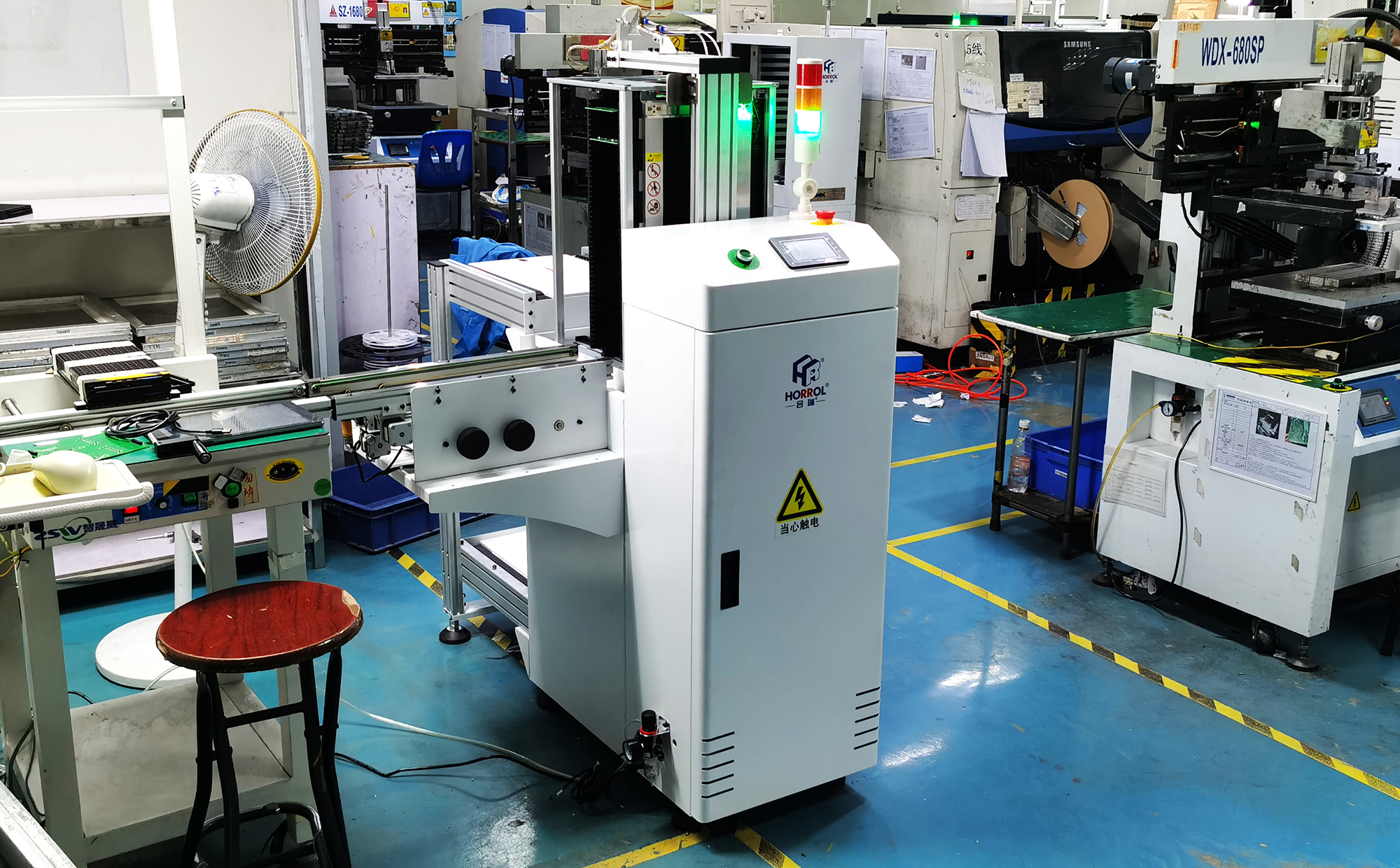 合瑞科技L型全自动下板机smt料框式收料机小型接板机