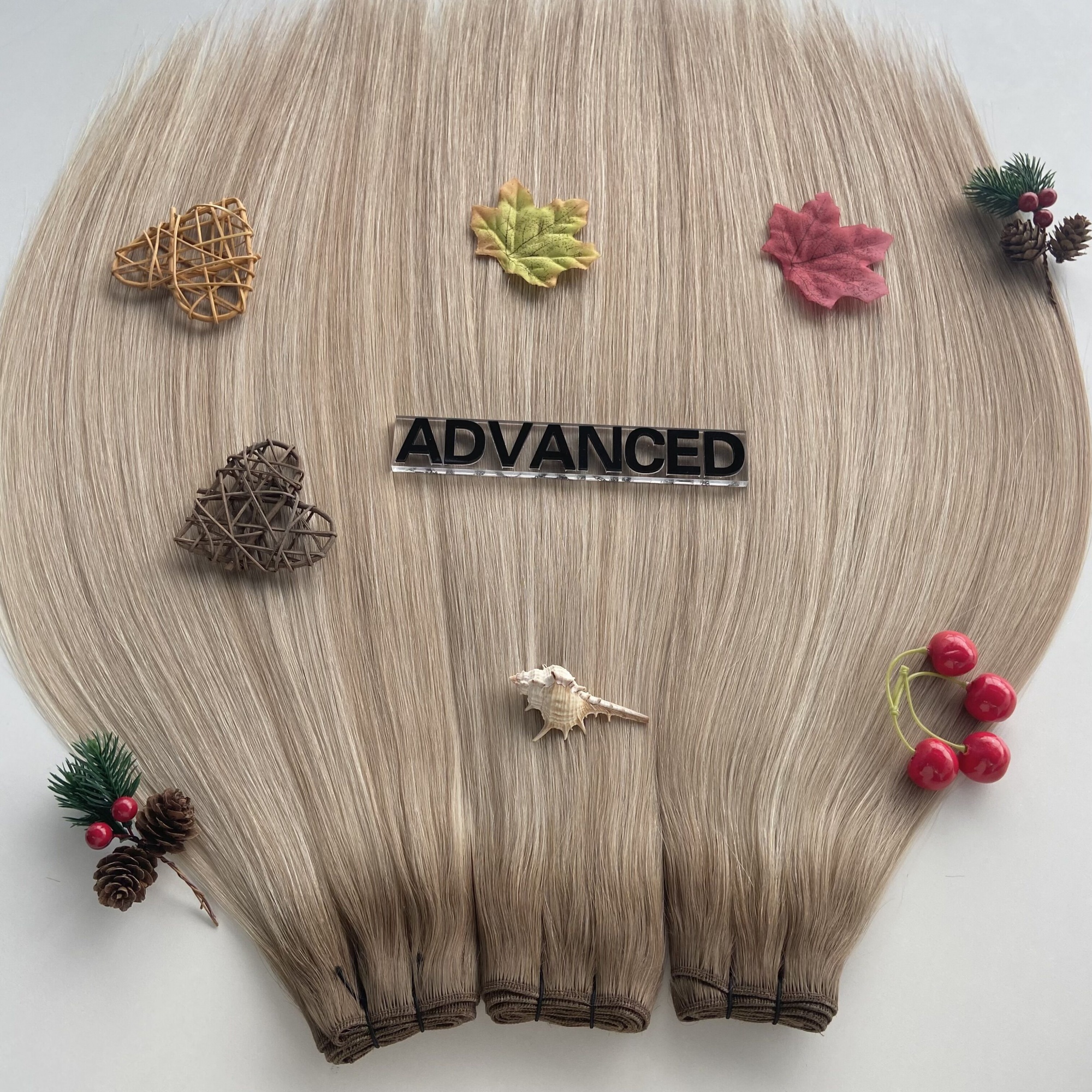 Double Drawn Rooted Color Machine Wefts