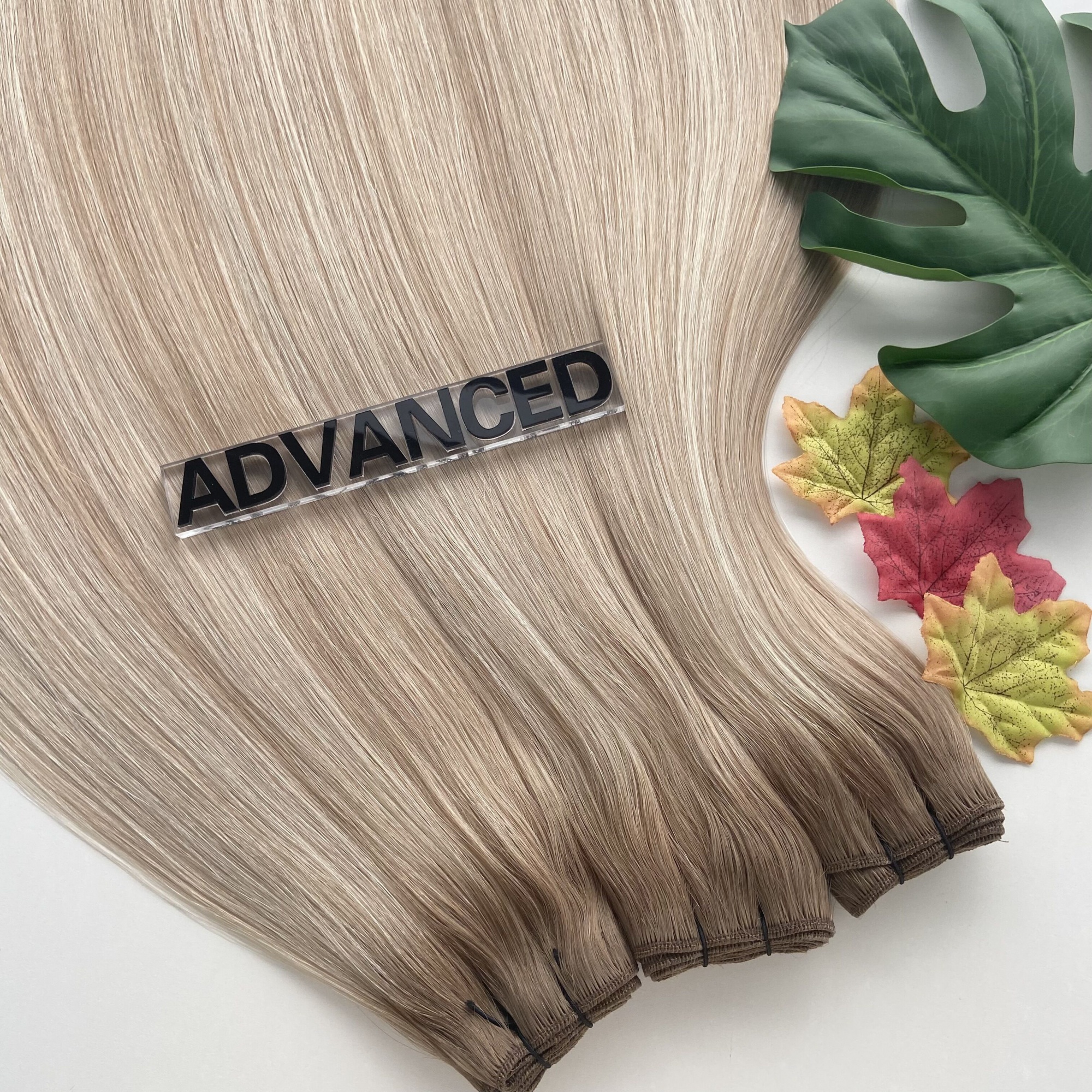 Double Drawn Rooted Color Machine Wefts