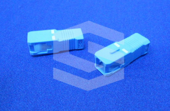 Plastic housing for fiber optic injection mold