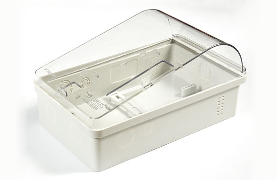Electronic meter box injection mold