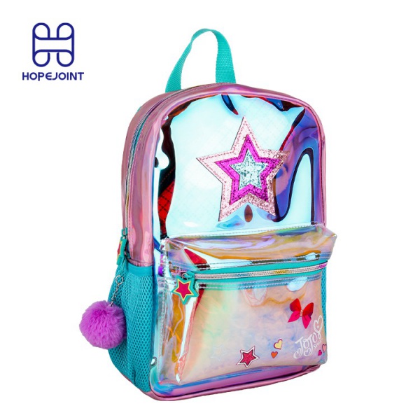 TRANSPARENT PVC KIDS SCHOOL BACKPACK FOR GIRLS