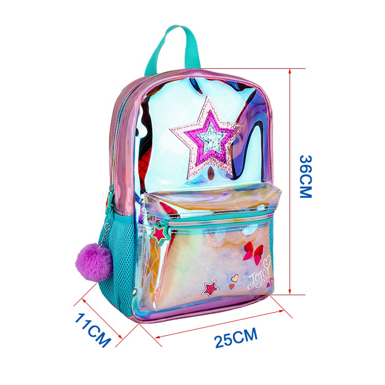 TRANSPARENT PVC KIDS SCHOOL BACKPACK FOR GIRLS