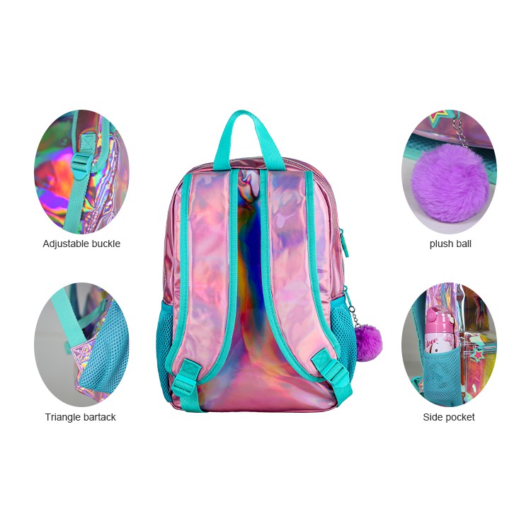 TRANSPARENT PVC KIDS SCHOOL BACKPACK FOR GIRLS
