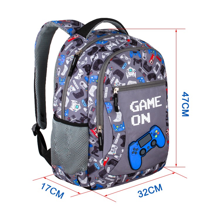 GAME KIDS SCHOOL BACKPACK FOR BOYS